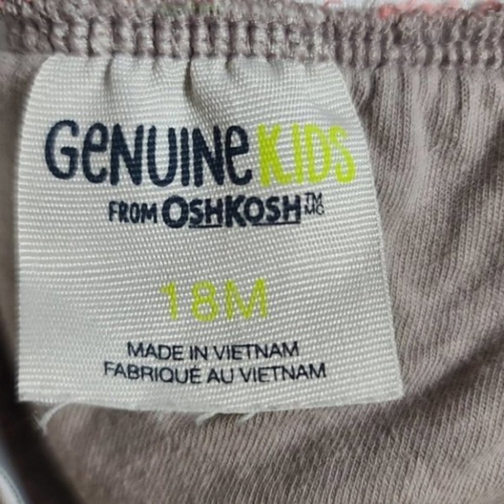 Genuine Kids From Oshkosh Striped Zipper Skirt 18M - Picture 5 of 6